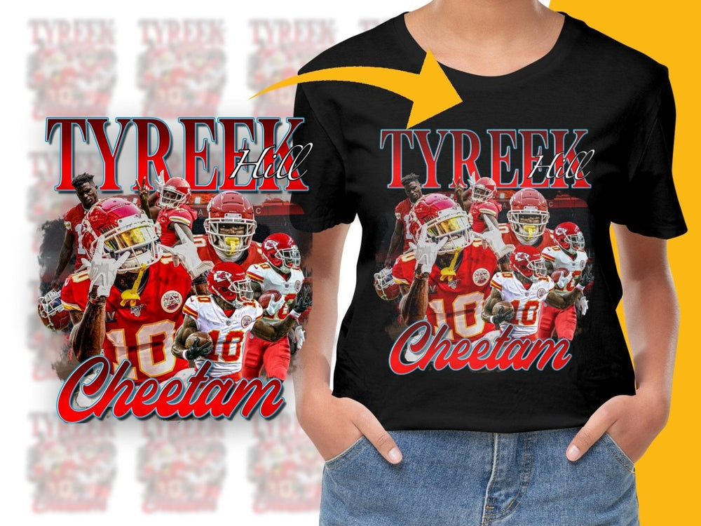 Tyreek Hill Cheetam Football Player Bootleg PNG File - Teepew