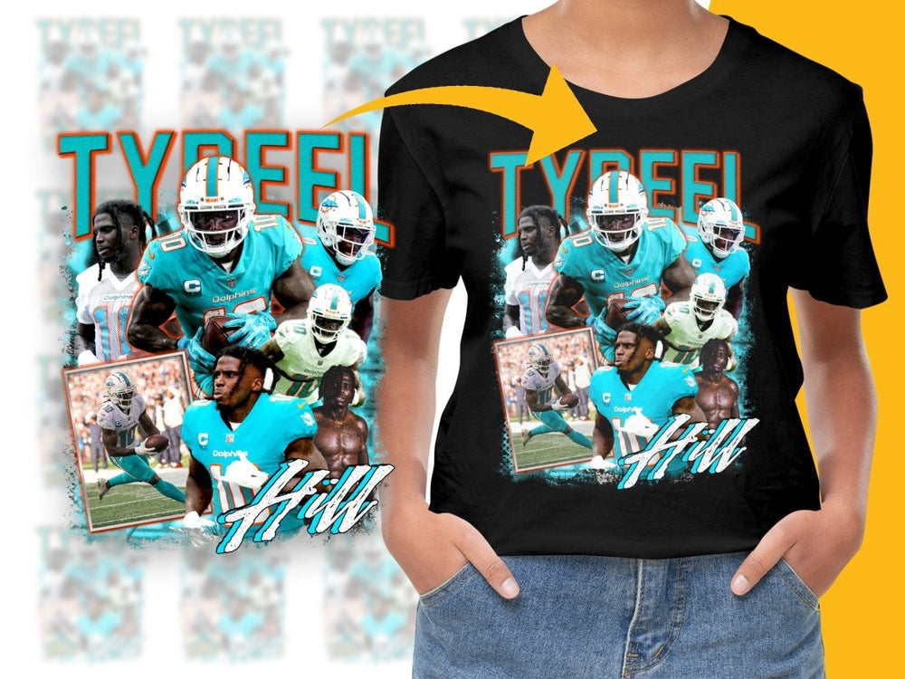 Tyreek Hill Miami Dolphins NFL Bootleg PNG File - Teepew