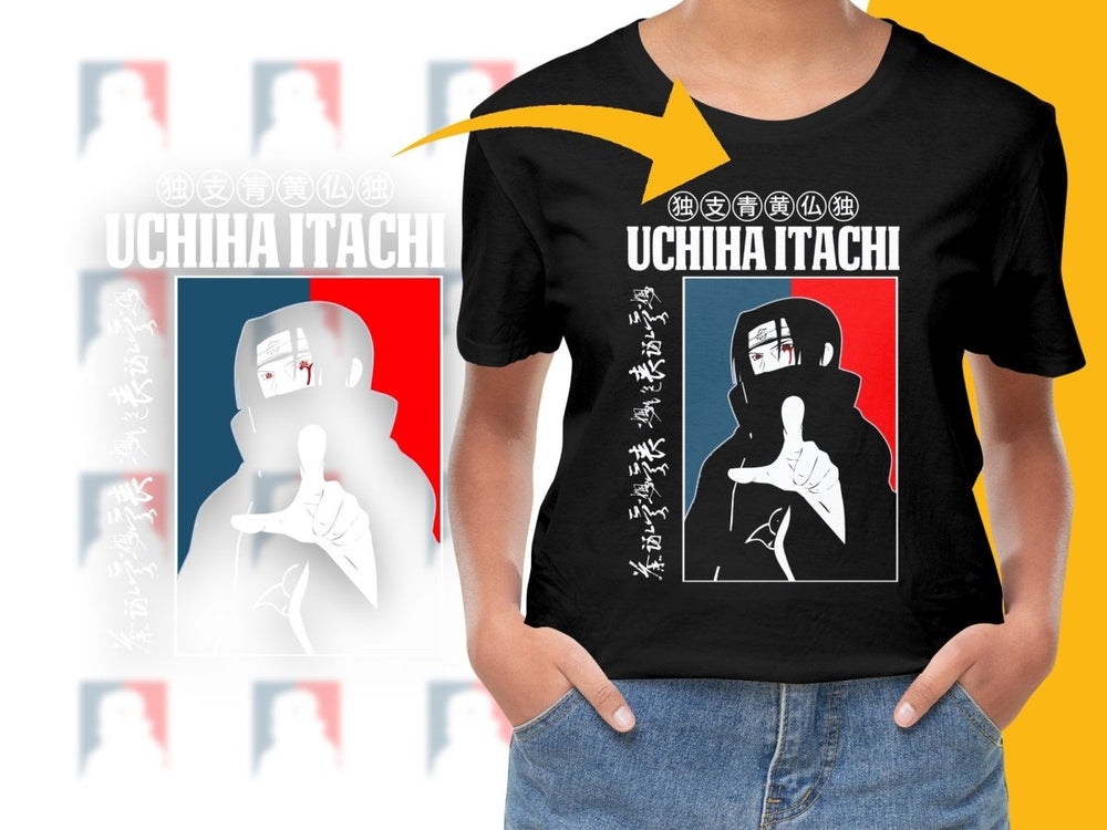 Uchiha Itachi Anime Design Graphic Tees PNG File - Teepew