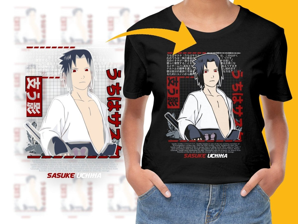 Uchiha Sasuke Anime Graphic Stylish PNG File - Teepew