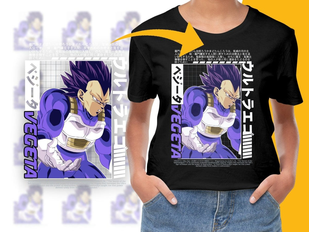 Ultra Ego Vegeta Anime Graphic PNG File - Teepew