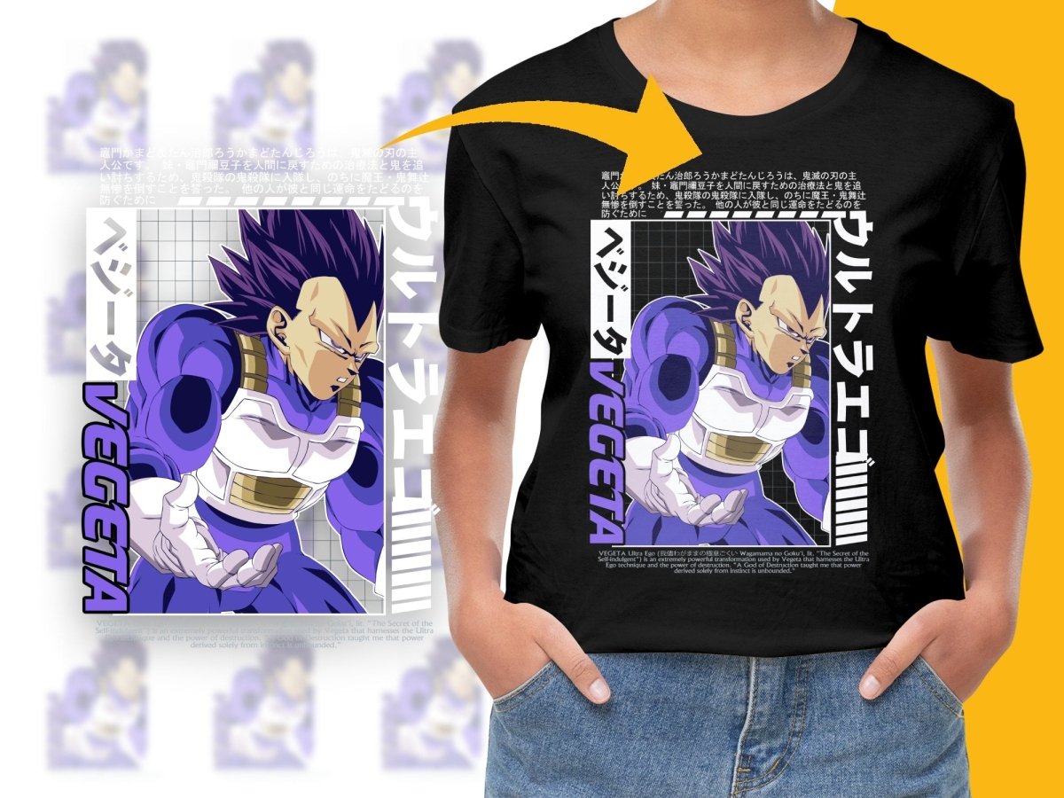Ultra Ego Vegeta Anime Graphic PNG File - Teepew