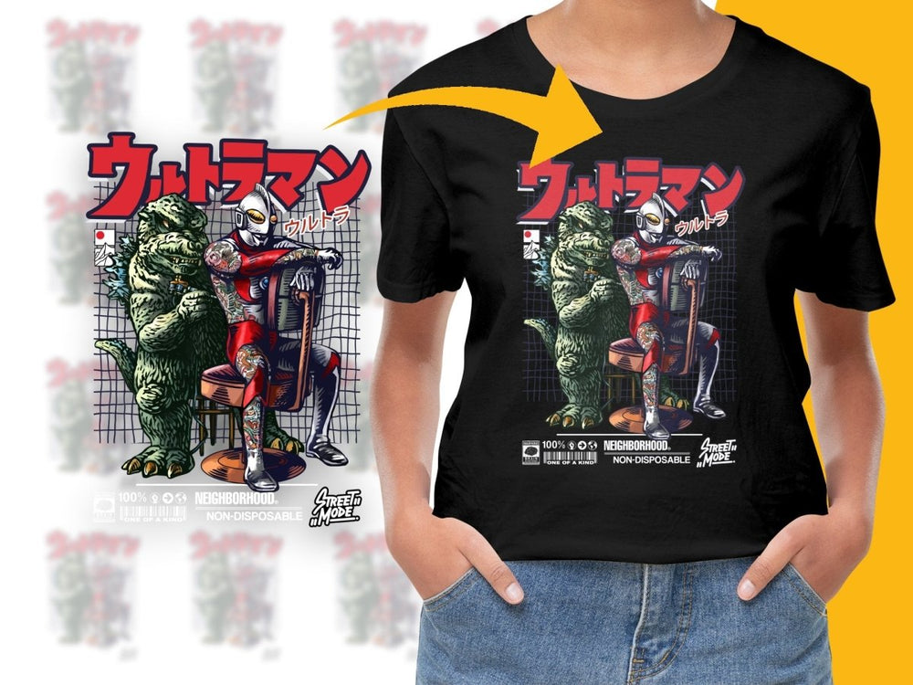 Ultraman and Monster Graphic PNG File - Teepew