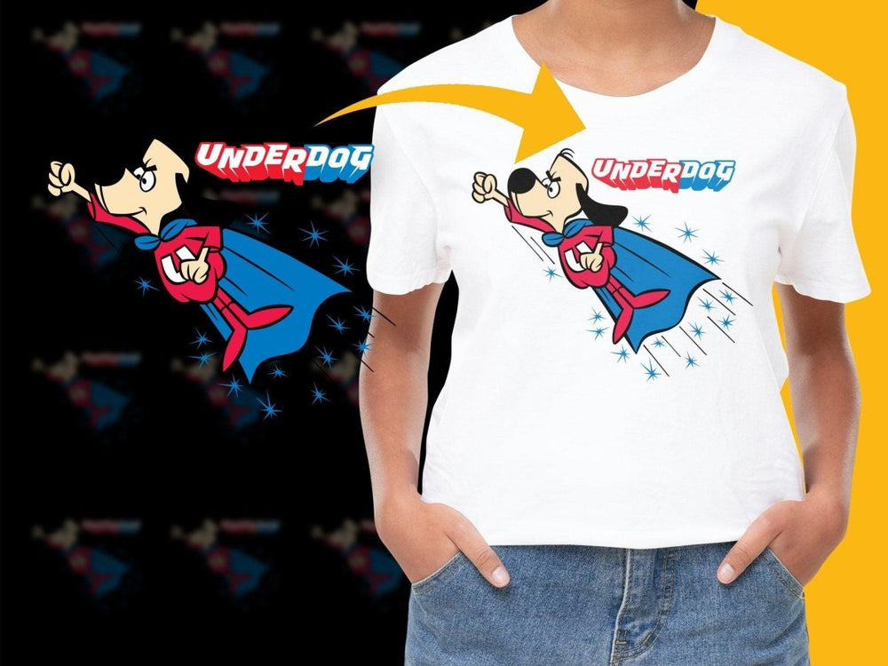 Underdog Cartoon Character Flying Superhero Graphic PNG File - Teepew
