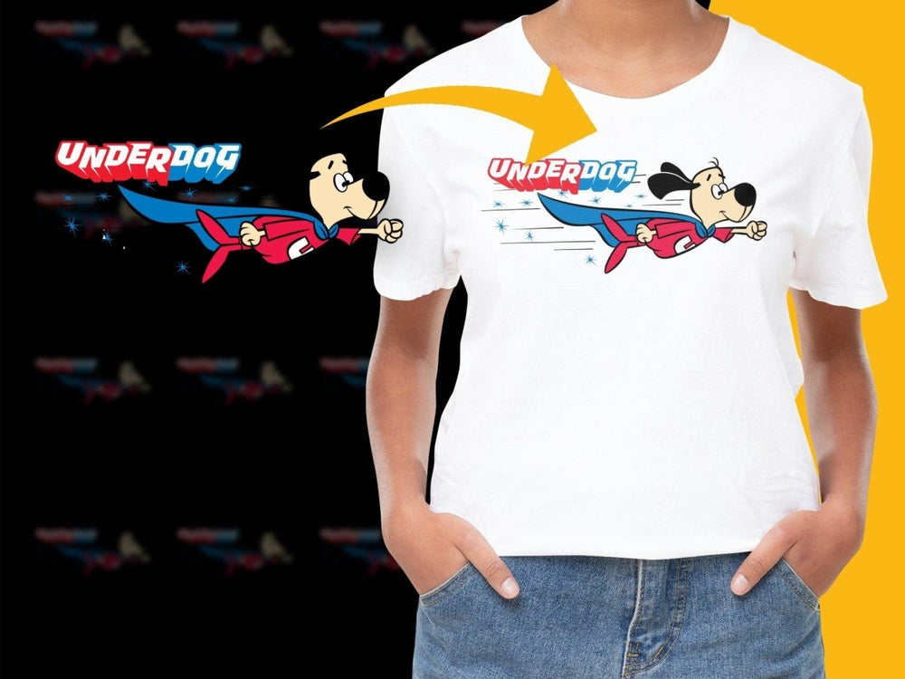 Underdog Graphic Design Flying Hero Kids PNG File - Teepew