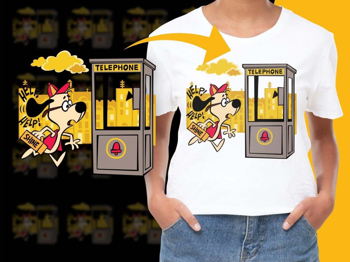 Underdog Running to Telephone Booth PNG File - Teepew