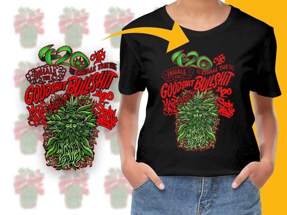 Unique 420 Inhale Exhale Graphic PNG File - Teepew