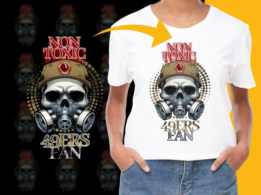 Unique 49ers Fan Non Toxic Skull Design PNG File - Teepew