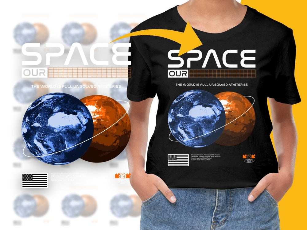 Unique Artistic Earth and Mars Graphic PNG File - Teepew