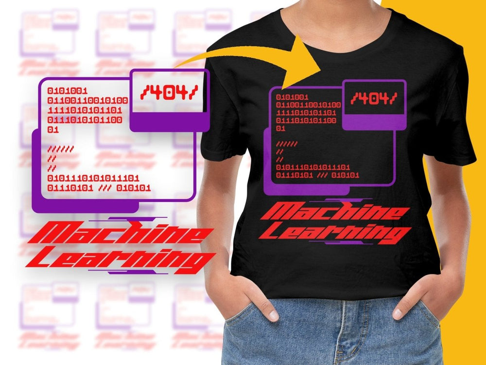 Unique Code Graphic 404 Machine Learning PNG File - Teepew