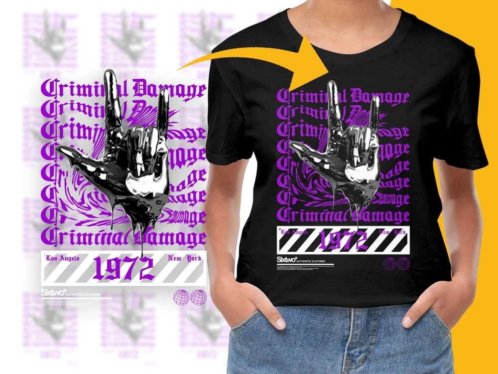 Unique Criminal Damage 1972 Graphic PNG File - Teepew