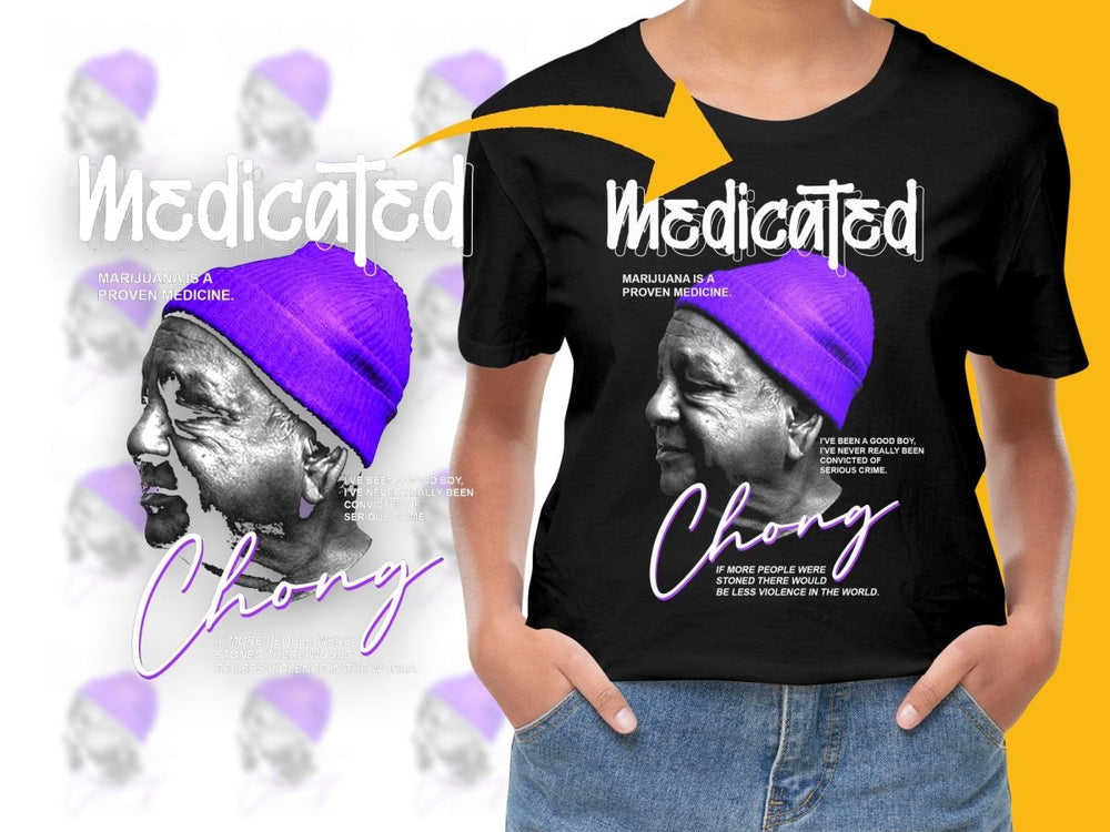 Unique Designer Medicated Chong Graphic PNG File - Teepew