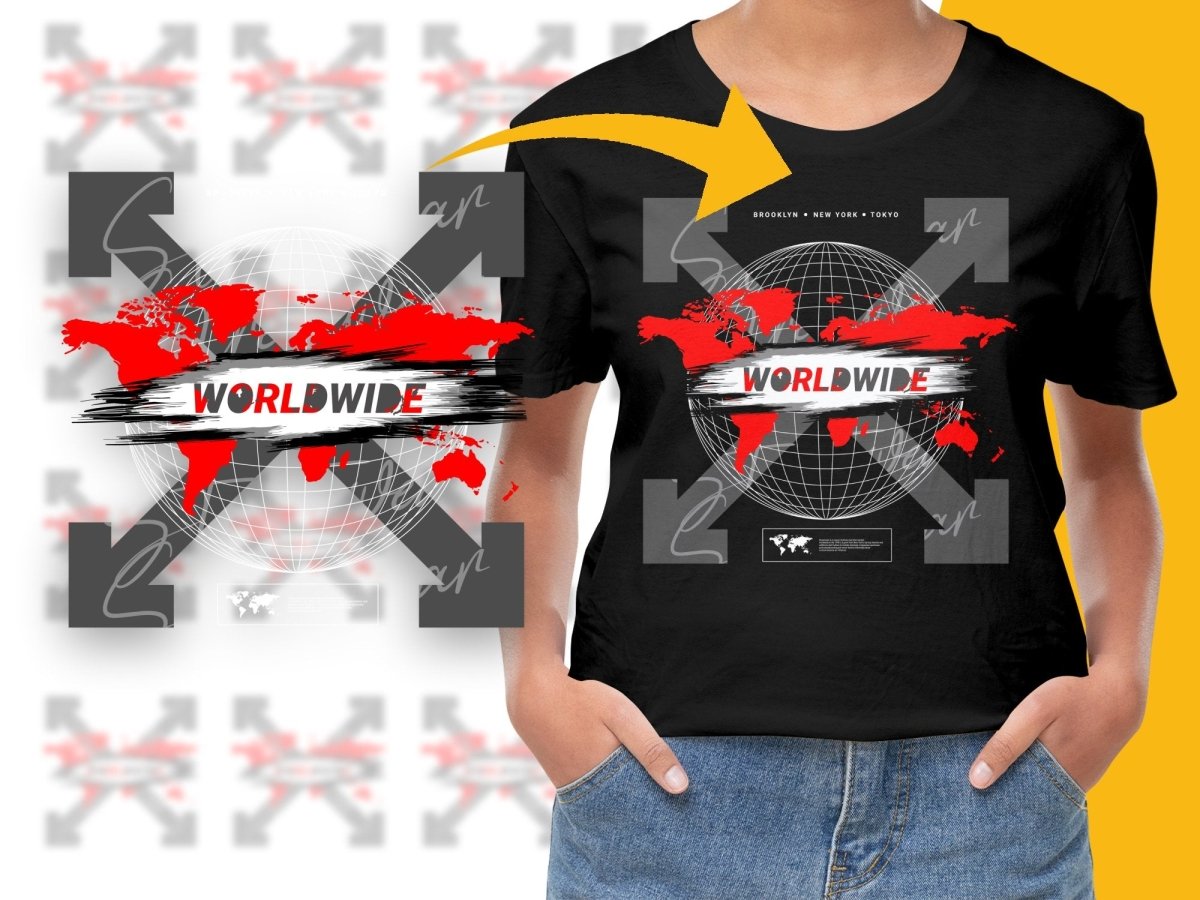 Unique Graphic Design Worldwide PNG File - Teepew
