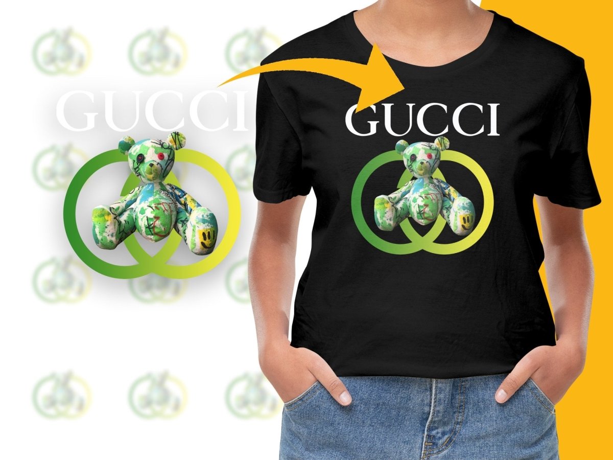 Unique Green Graffiti Art Bear Graphic Brand PNG File - Teepew