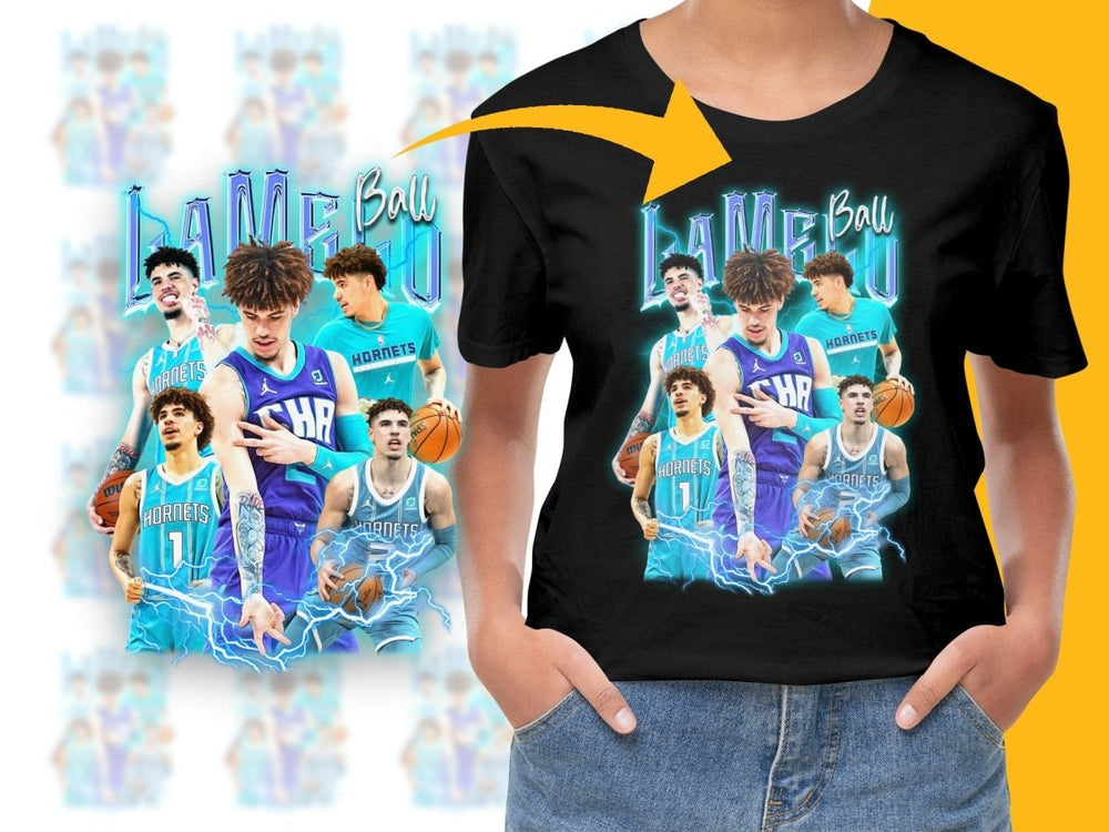 Unique LaMelo Ball Basketball Player Bootleg PNG File - Teepew