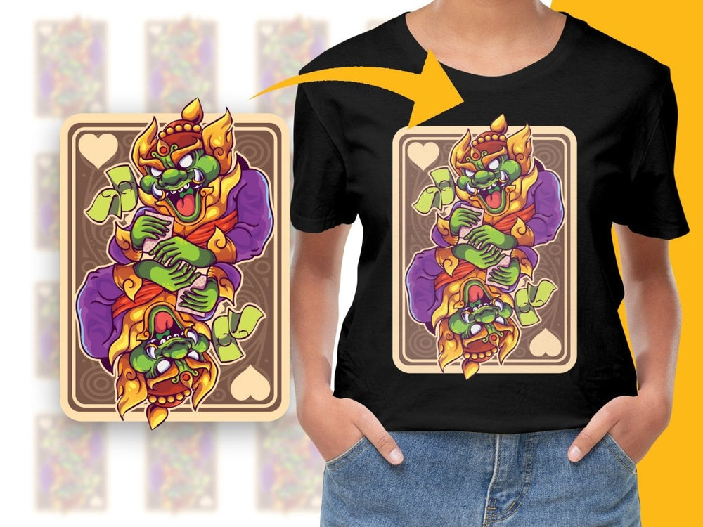 Unique Monster Playing Cards Graphic PNG File - Teepew