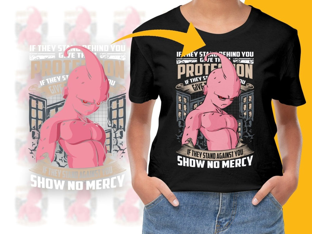 Unique Protection Give Up Majin Buu Stand Against You PNG File - Teepew