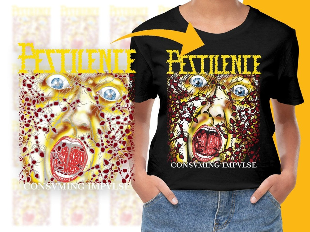 Unique Scary Face Design Pestilence Band PNG File - Teepew
