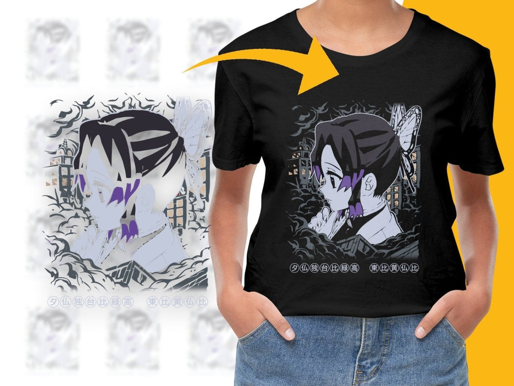 Unique Shinobu Kocho Design Artistic PNG File - Teepew