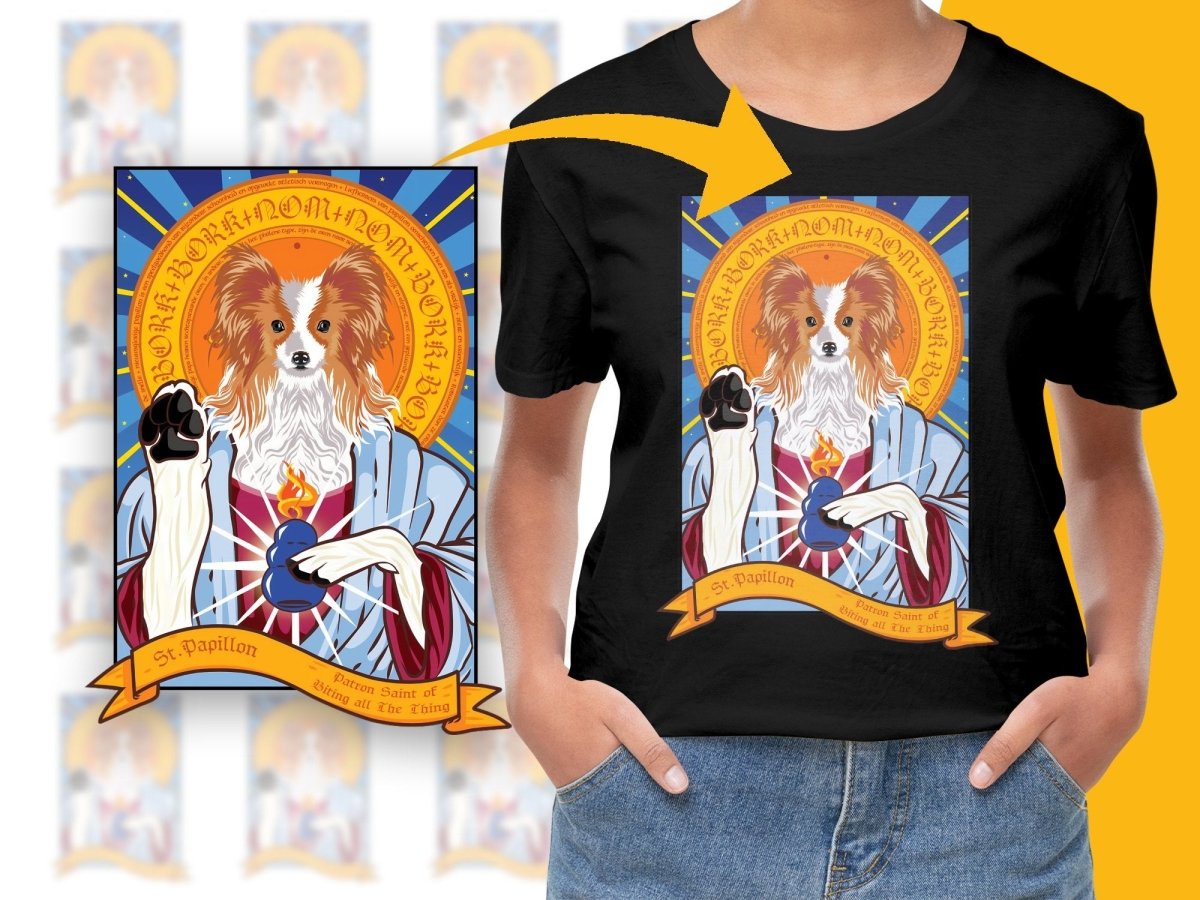 Unique St Papillon Design for Dog Lovers PNG File - Teepew