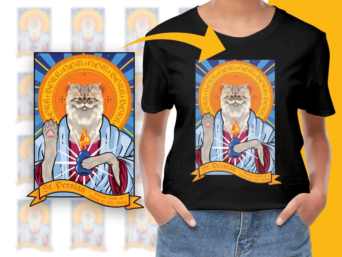 Unique St Persian Cat Graphic Art PNG File - Teepew