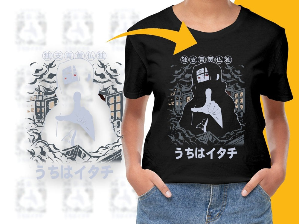 Unique Uchiha Itachi Design Cool PNG File - Teepew
