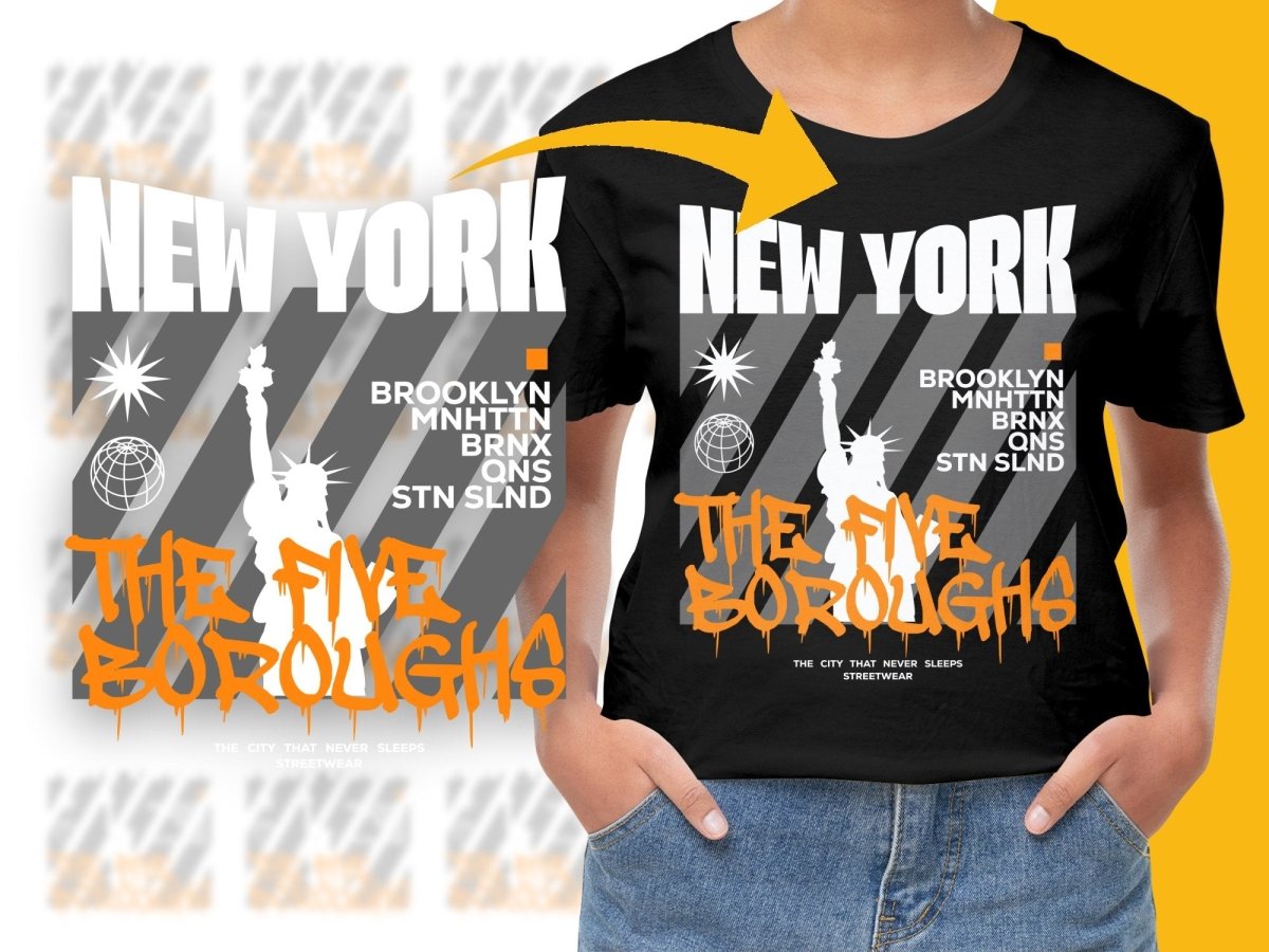 Urban Vibes New York Five Boroughs Graffiti PNG File - Teepew