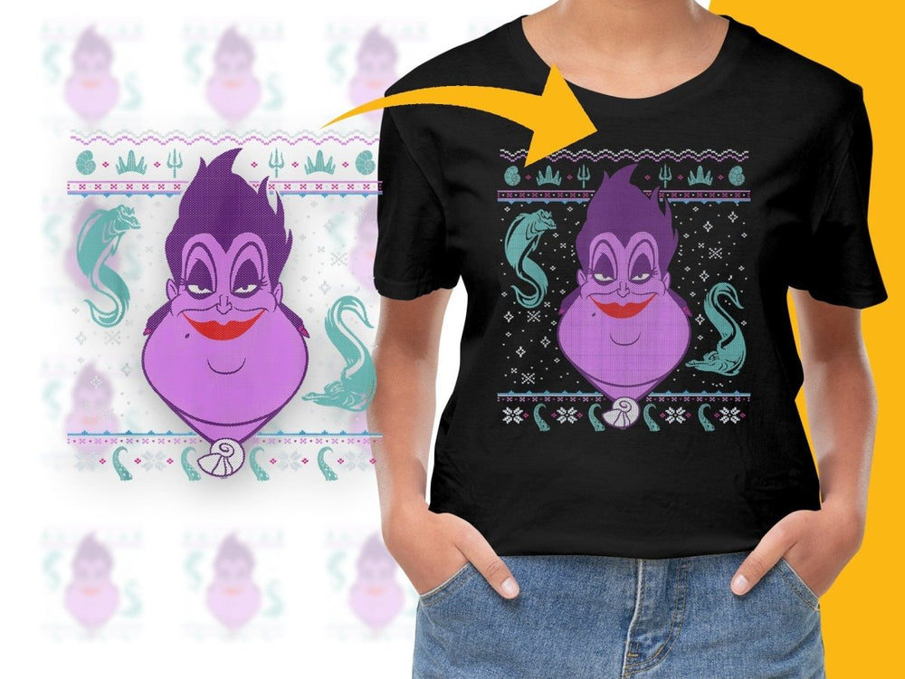 Ursula Ugly Christmas Sweater Design PNG File - Teepew