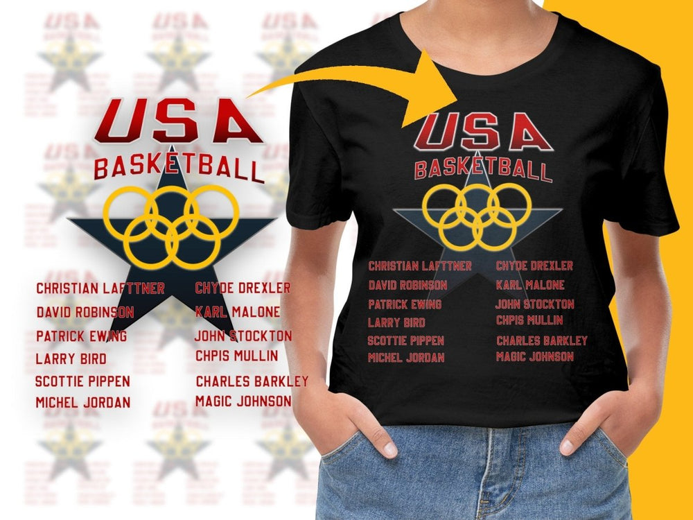USA Basketball Olympic Legends PNG File - Teepew