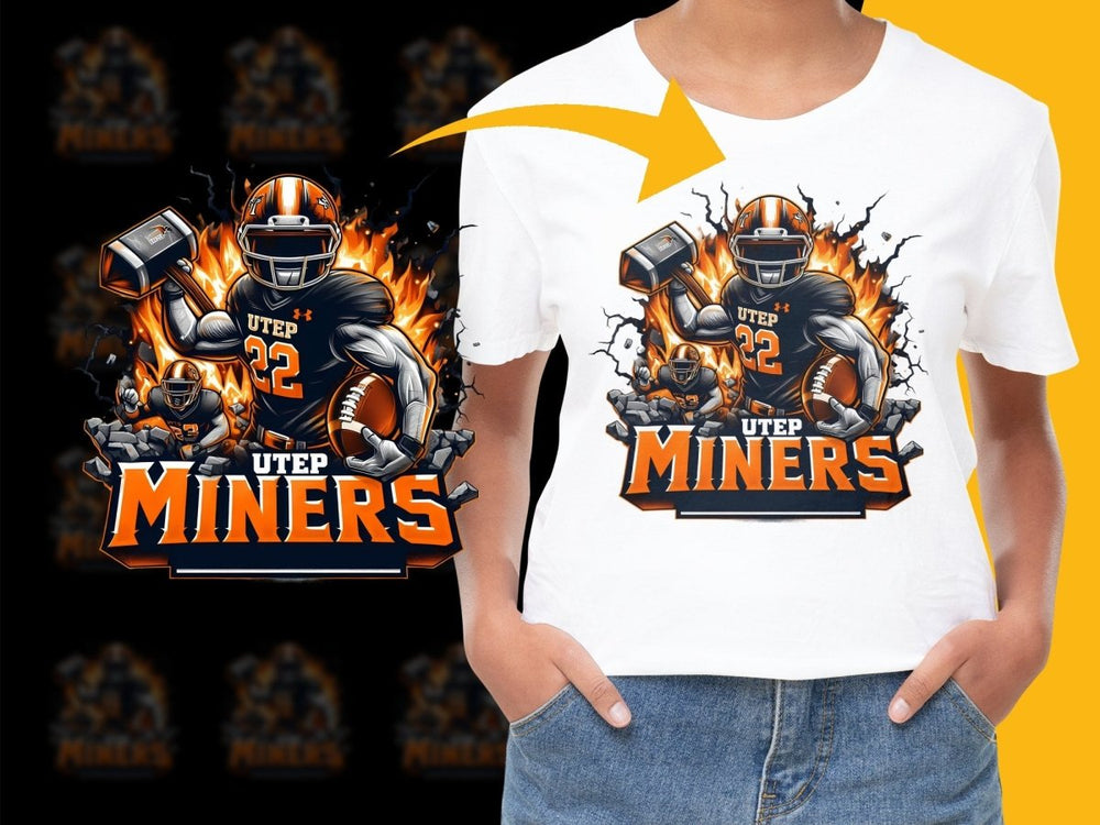 UTEP Miners Football Explosive Design PNG File - Teepew