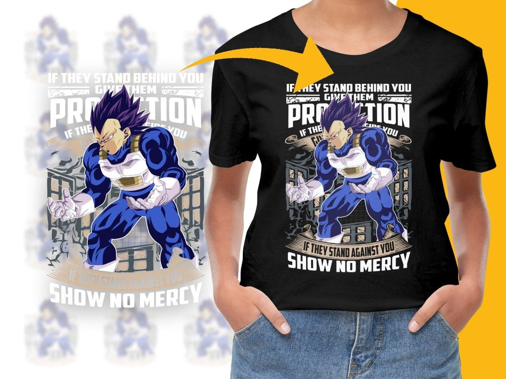 Vegeta Fighting Stance Graphic Anime PNG File - Teepew