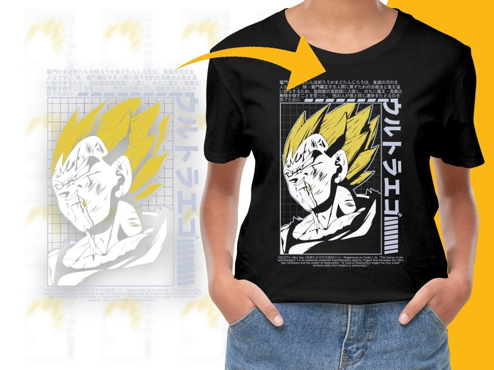 Vegeta Ultra Ego Powerful Design Graphic PNG File - Teepew