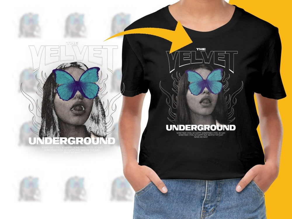 Velvet Underground Butterfly Graphic PNG File - Teepew