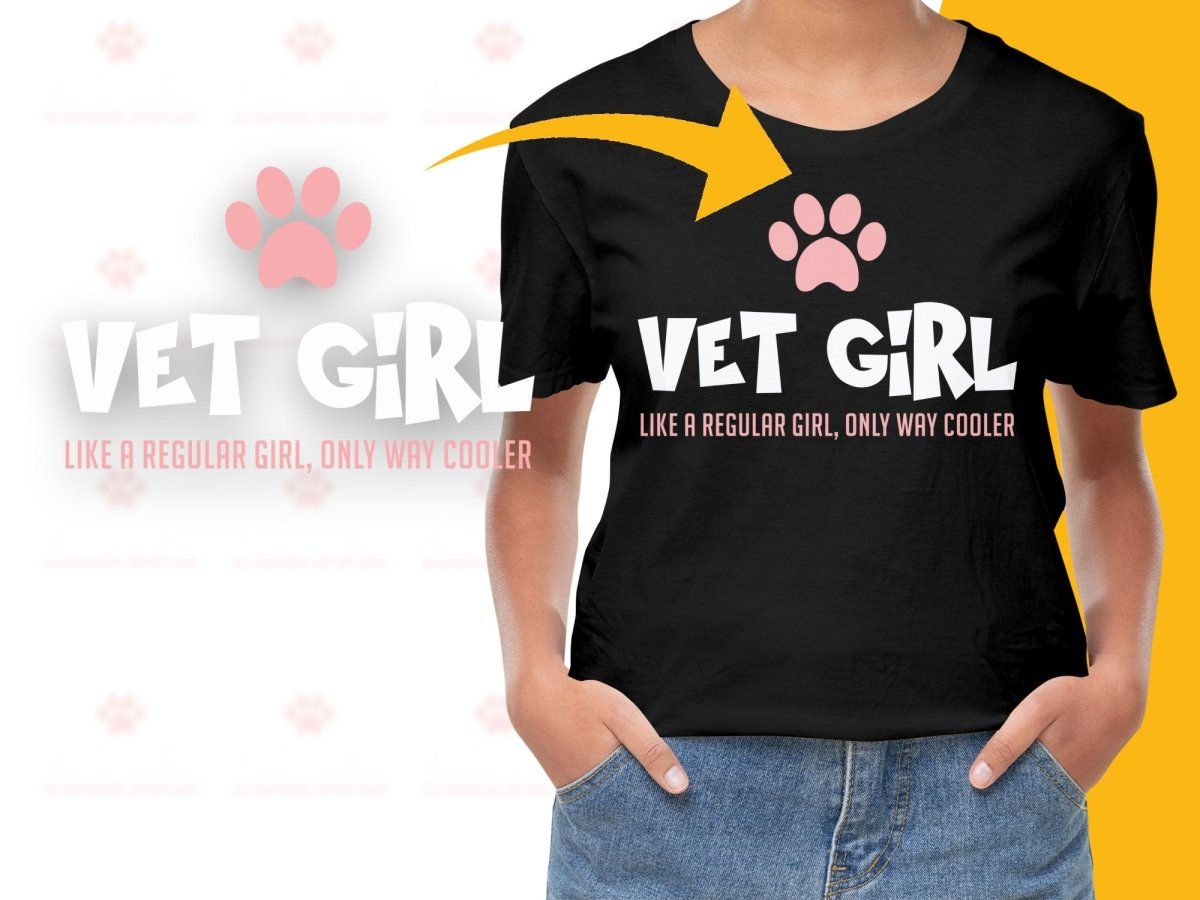 Vet Girl Shirt Like A Regular Girl Only Way Cooler PNG File - Teepew