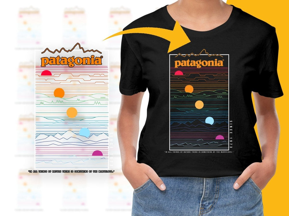 Vibrant Adventure Brand Line Art Graphic Design PNG File - Teepew