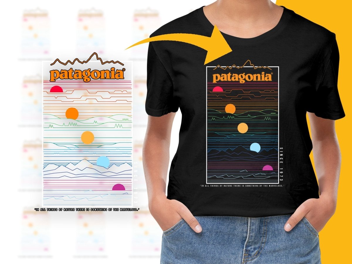 Vibrant Adventure Brand Line Art Graphic Design PNG File - Teepew