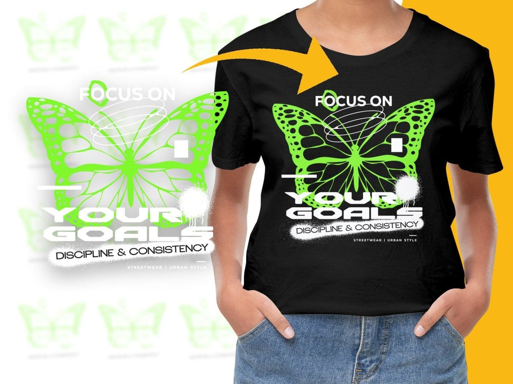 Vibrant Butterfly Design Discipline and Consistency PNG File - Teepew