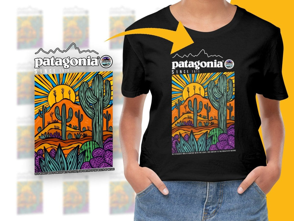 Vibrant Desert Scene Adventure Brand Graphic PNG File - Teepew
