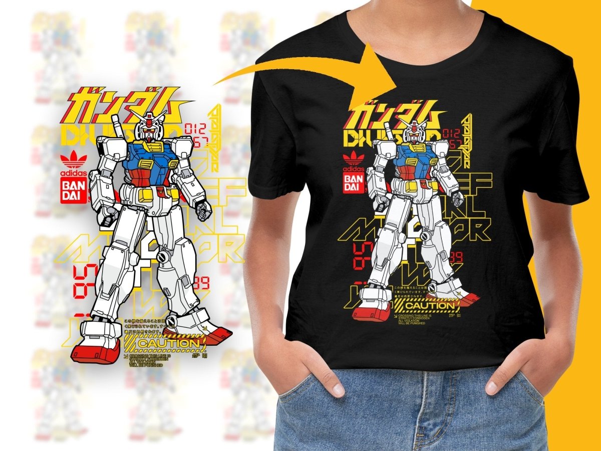 Vibrant Gundam Art Graphic PNG File - Teepew