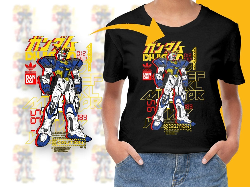 Vibrant Gundam Sport Brand Collaboration PNG File - Teepew