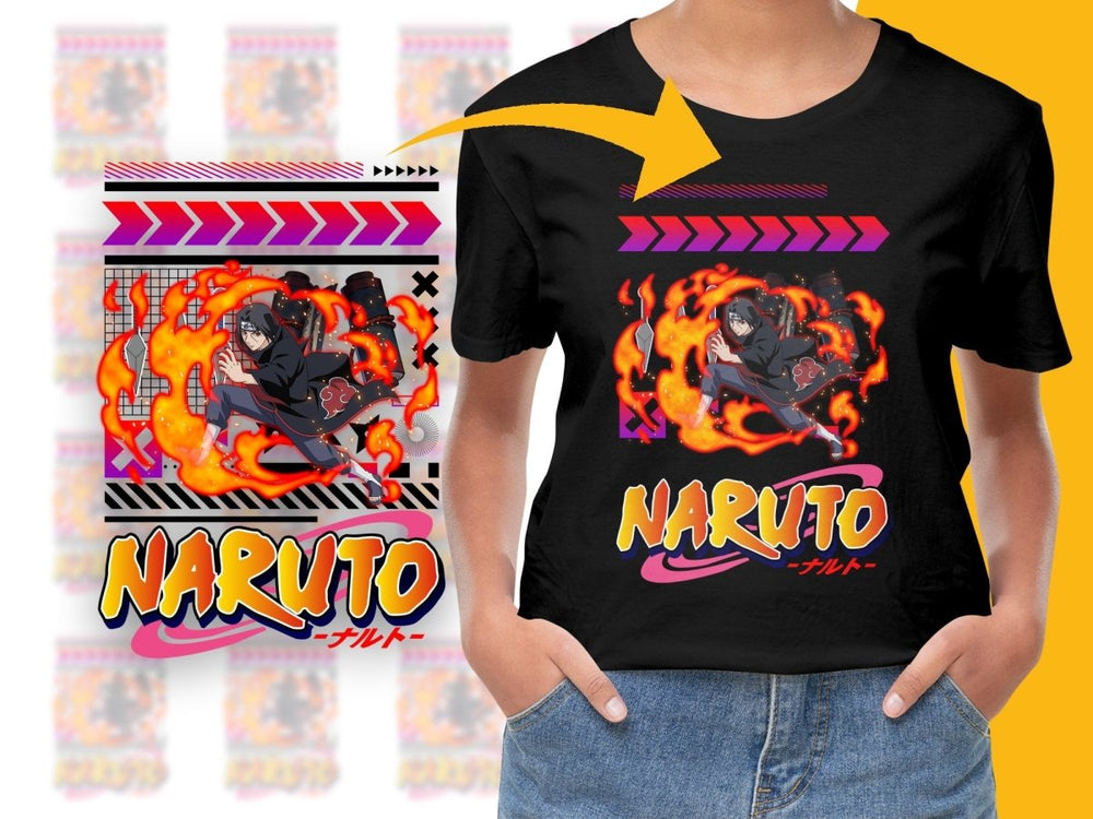 Vibrant Itachi Graphic Anime Naruto PNG File - Teepew