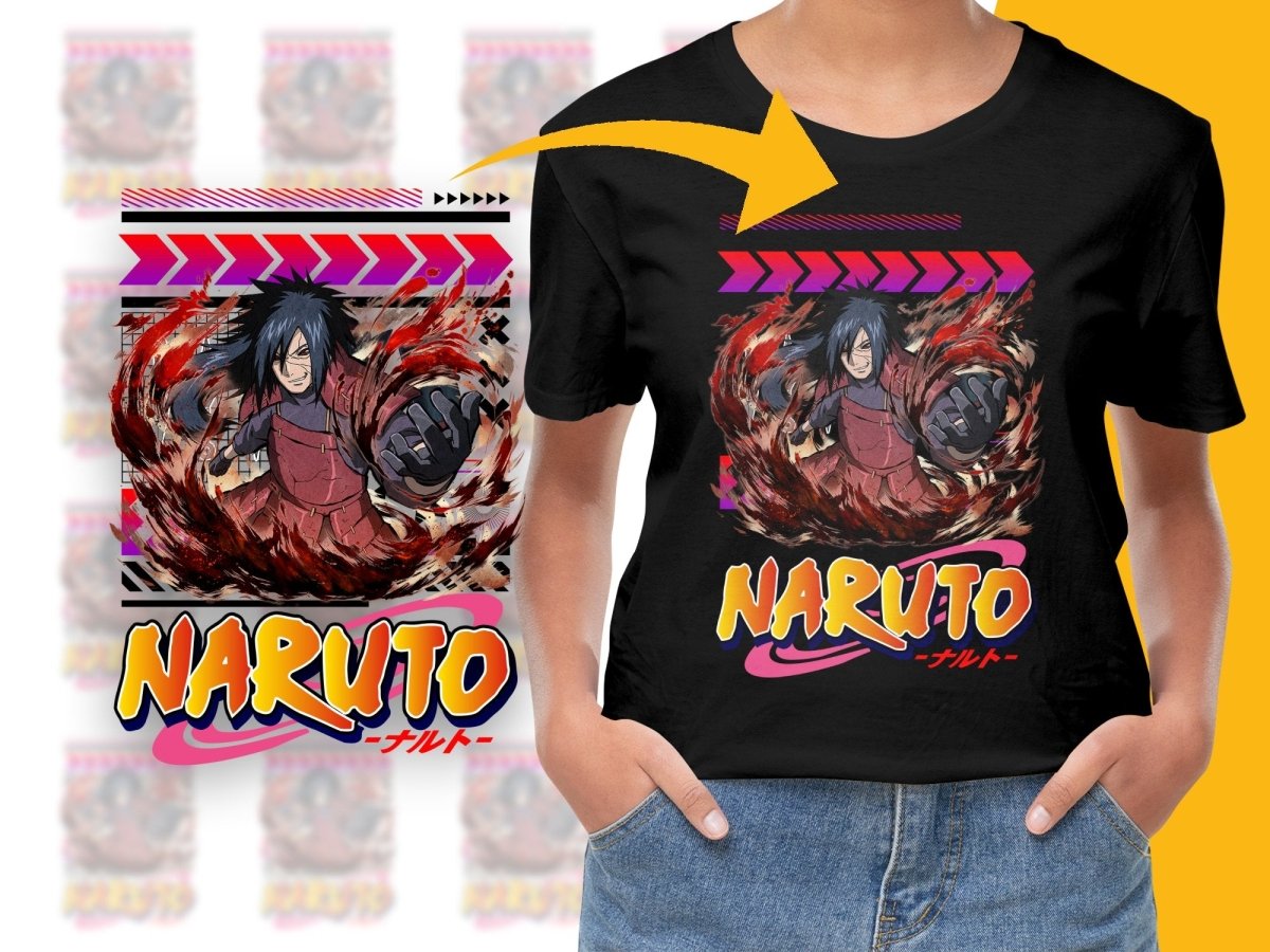 Vibrant Madara Uchiha Anime Graphic PNG File - Teepew