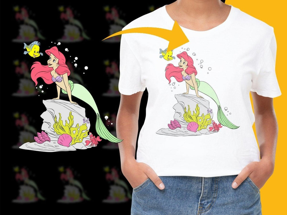 Vibrant Mermaid and Friends Underwater Scene PNG File - Teepew
