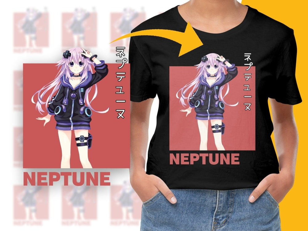 Vibrant Neptune Anime Character Art PNG Digital Download - Teepew