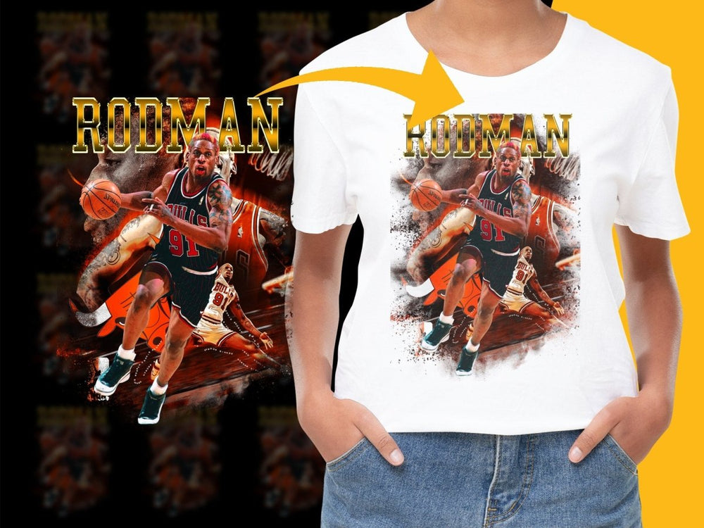 Vibrant Rodman Basketball Legend PNG File - Teepew