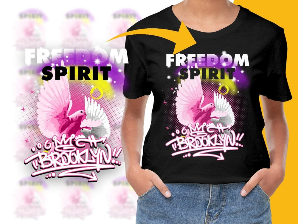 Vibrant Spirit Brooklyn Graffiti Art Graphic PNG File - Teepew