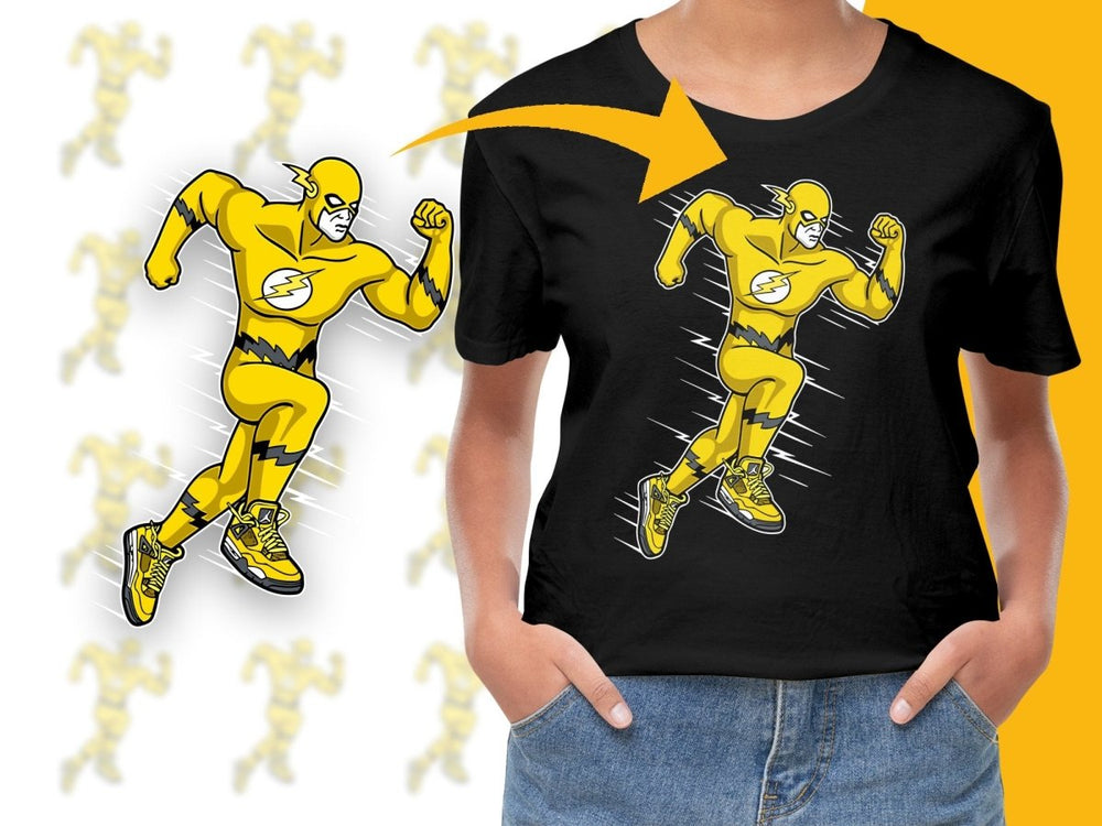 Vibrant Yellow Superhero Design Graphic PNG File - Teepew