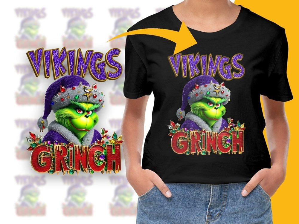 Vikings Themed Grinch Christmas PNG File - Teepew