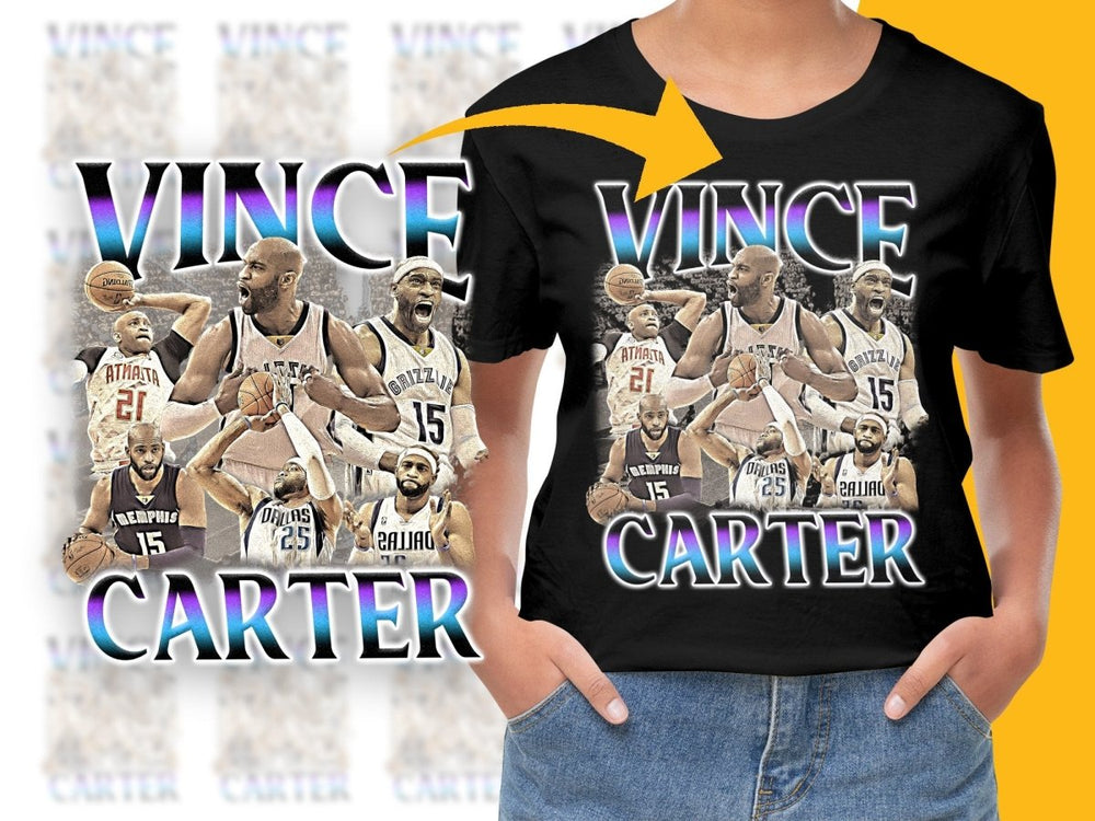 Vince Carter Basketball Star Iconic Moments Bootleg PNG File - Teepew