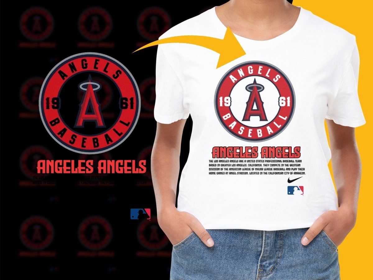 Vintage 1961 Angeles Angels Baseball Logo PNG File - Teepew